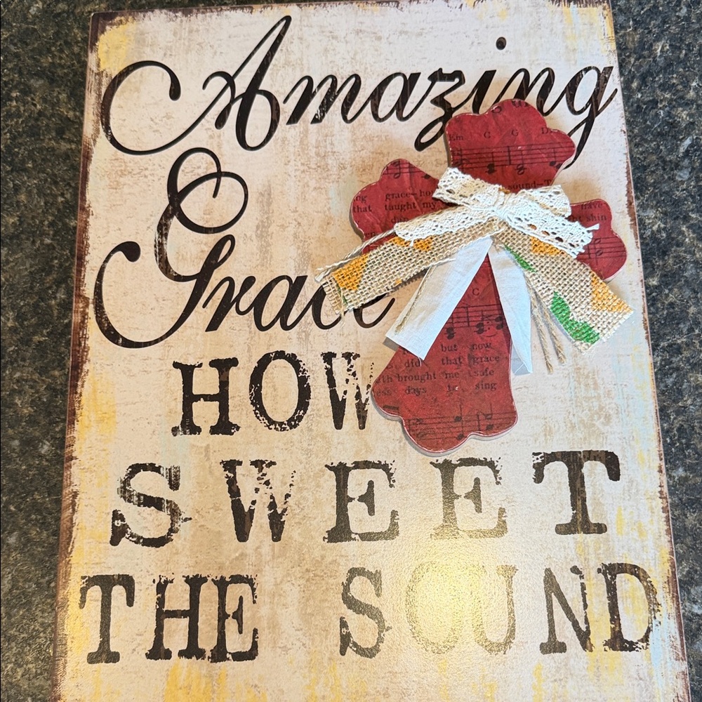 Decorative Anazing Grace Wall Art